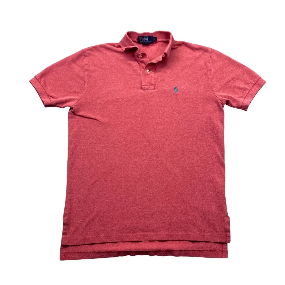 Polo Ralph Lauren Mens Red Heathered Pique Short Sleeve Polo Shirt Sz‎ S Bolivia